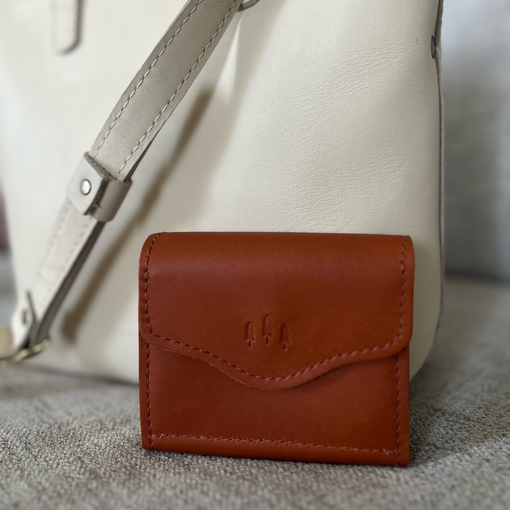 New Portland Leather Limited Edition Mini Crossbody Tote and Small Wallet - Picture 7 of 11